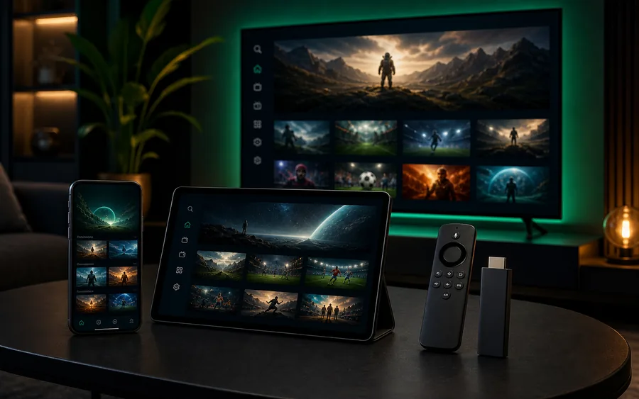 IPTV Pakete f&uuml;r Smart TV Tablet Smartphone und Fire TV Stick